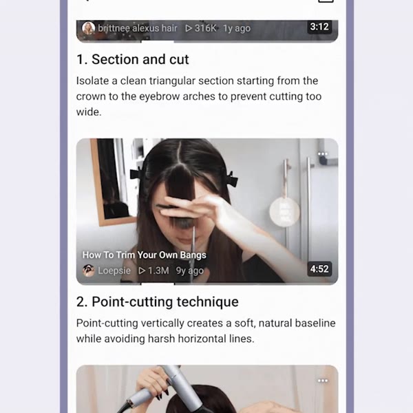 Ask YouTube toont tekstinstructies naast videofragmenten in de officiële Amerikaanse demonstratie